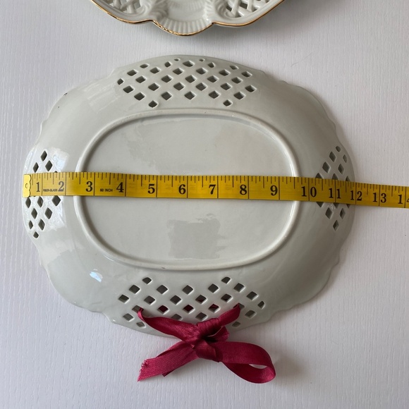 Formalities by Baum Brothers Vintage Victorian Rose Collection Set Of 3 Plates - Picture 7 of 10